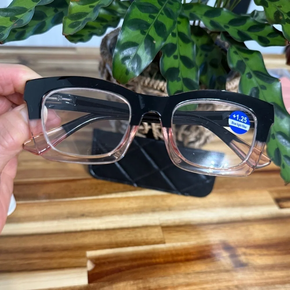 Stylish Black and Pink Women's Glasses